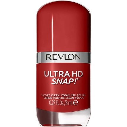 Revlon Ultra HD Snap Nail Polish Long Lasting Vegan Formula Quick Drying One - Coat Full Coverage Colour 8ml Red and Real - Maison des fragrances