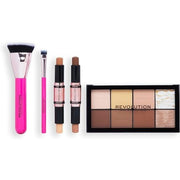 Revolution All About The Contour Gift Set Contour Sticks Brushes Palette - Maison des fragrances