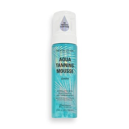 Revolution Beauty Aqua Tanning Mousse Quick Drying Fake Tan Formula Dark 200ml - Maison des fragrances
