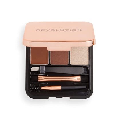 Revolution Beauty London Brow Sculpt Kit Medium 3 Shades 2.2g - Maison des fragrances