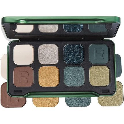Revolution Forever Flawless Dynamic Eyeshadow Palette in Purple, Green, Red, Blue, Smoky - Maison des fragrances