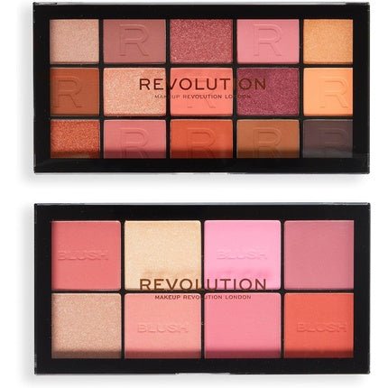 Revolution Pink Moments Face & Eye Gift Set 2 Ultimate Eyeshadow & Blush Palettes - Maison des fragrances