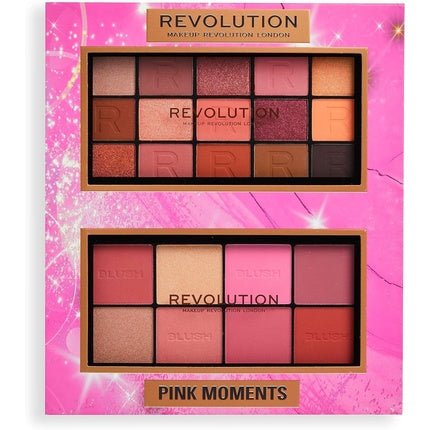 Revolution Pink Moments Face & Eye Gift Set 2 Ultimate Eyeshadow & Blush Palettes - Maison des fragrances