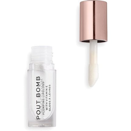 Revolution Pout Bomb Plumping Gloss Glaze Clear 4.6ml - Maison des fragrances