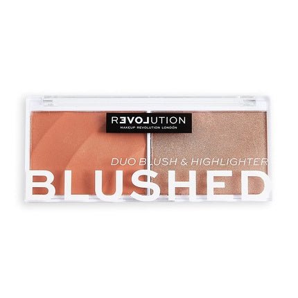 Revolution Relove Blushed Duo Blush & Highlighter Queen - Maison des fragrances
