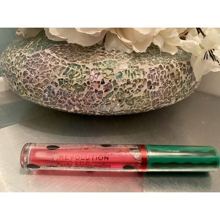 Revolution Tasty Watermelon Oil Infused Lip Gloss Shade Fresh New Sealed Item - Maison des fragrances