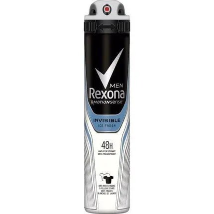 Rexona Invisible Deodorant On Black & White Clothes Antiperspirant 48h Déodorant (Déo) Homme 200ml - Maison des fragrances