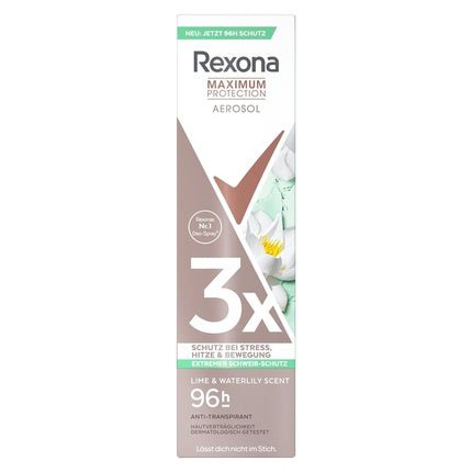Rexona Maximum Protection Deodorant Anti-Transpirant Lime & Waterlily Déodorant (Déo) Femme 150ml - Maison des fragrances