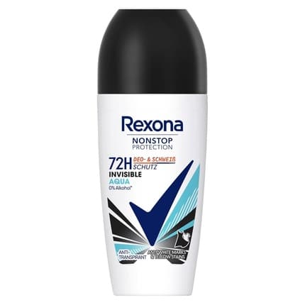 Rexona Nonstop Protection Deo Roll-On Invisible Aqua Anti Perspirant Déodorant (Déo) Mixte 50ml - Maison des fragrances