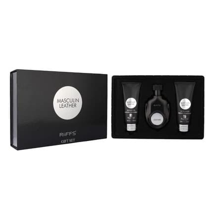 Riiffs Masculin Leather Giftset 3 Pieces Coffret (Coffret) Mixte - Maison des fragrances