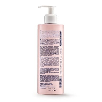 Rilastil Daily Care Cleansing Milk Oil for Face and Eyes Nourishing Makeup Remover for Sensitive and Dry Skin Soothing with Shea Butter Hyaluronic Acid 400ml - Maison des fragrances