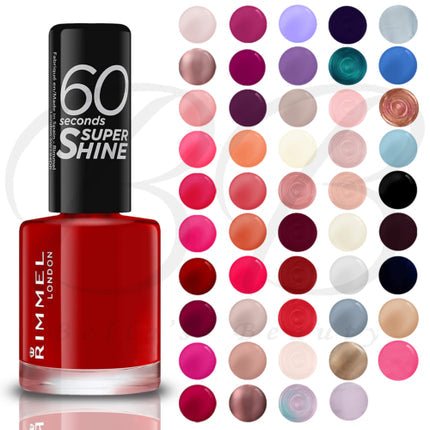 Rimmel 60 Seconds Nail Polish Varnish 8ml Super Shine - Maison des fragrances