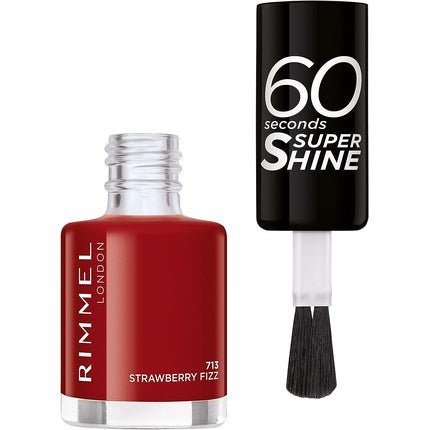 Rimmel 60 Seconds Super Shine 713 Strawberry Fizz 0 Count - Maison des fragrances