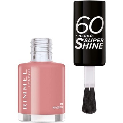 Rimmel 60 Seconds Super Shine Colour Block Nail Polish Ultra Shine and Long Lasting Quick Drying X Posed - Maison des fragrances