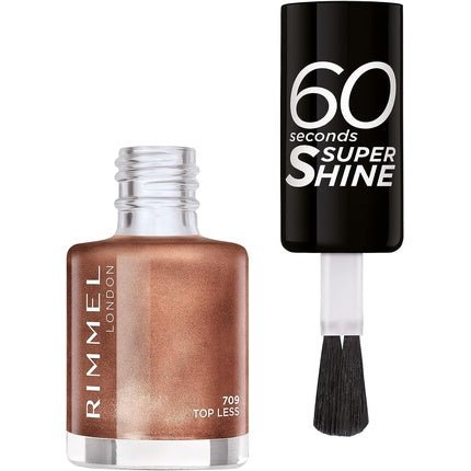 Rimmel 60 Seconds Super Shine Nail Polish 709 Topless 8ml - Maison des fragrances