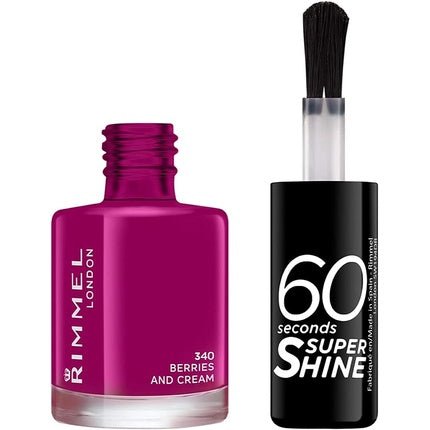 Rimmel 60 Seconds Super Shine Nail Polish 8ml Berries and Cream - Maison des fragrances