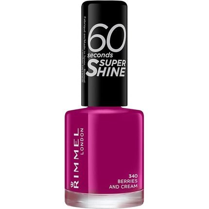 Rimmel 60 Seconds Super Shine Nail Polish 8ml Berries and Cream - Maison des fragrances