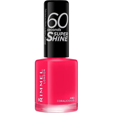 Rimmel 60 Seconds Super Shine Nail Polish 8ml Coralicious - Maison des fragrances