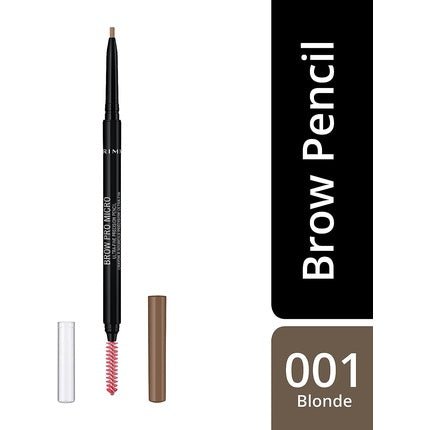 Rimmel Brow Pro Micro Retractable Eyebrow Pencil 01 Blonde 0.09g - Maison des fragrances