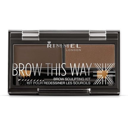 Rimmel Brow This Way Brow Sculpting Kit - 003 Dark Brown, 1.3g - Maison des fragrances