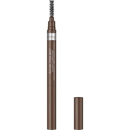Rimmel Brow This Way Eyebrow Pencil 02 Medium Brown 0.25g - Maison des fragrances