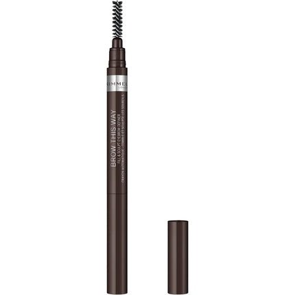 Rimmel Brow This Way Eyebrow Pencil 03 Dark Brown 0.25g - Maison des fragrances