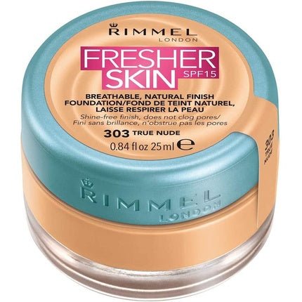 Rimmel Fresher Skin SPF15 Natural Foundation 30ml 303 True Nude - Maison des fragrances