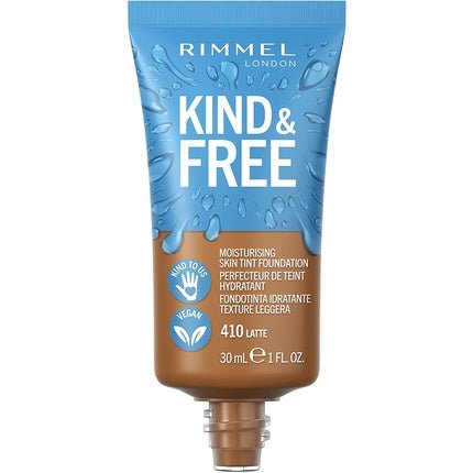 Rimmel Kind + Free Moisturising Skin Tint Foundation Latte 410 - Maison des fragrances