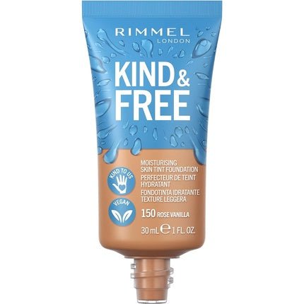 Rimmel Kind + Free Moisturising Skin Tint Foundation Rose Vanilla 150 - Maison des fragrances