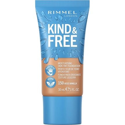Rimmel Kind + Free Moisturising Skin Tint Foundation Rose Vanilla 150 - Maison des fragrances