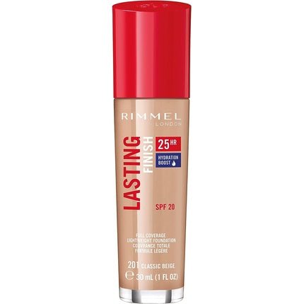Rimmel Lasting Finish 25 Hour Foundation Classic Beige 201 Classic Beige - Maison des fragrances
