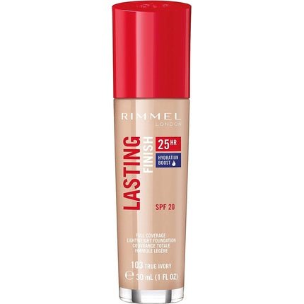 Rimmel Lasting Finish 25 Hour Foundation True Ivory 30ml - Maison des fragrances