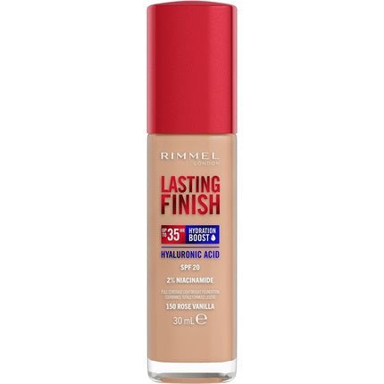 Rimmel Lasting Finish 35hr Foundation 150 Rose Vanilla Full Coverage - Maison des fragrances