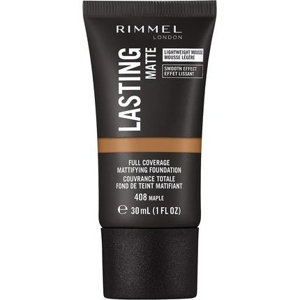 Rimmel Lasting Matte Foundation 408 Maple 30ml - Maison des fragrances