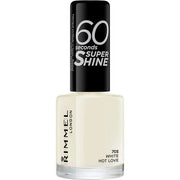 Rimmel London 60 Seconds Super Shine Nail Polish 703 White Hot Love 8ml - Maison des fragrances