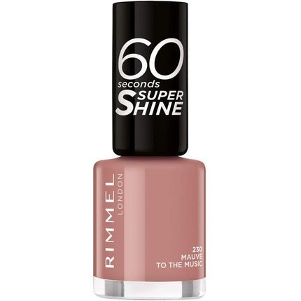Rimmel London 60 Seconds Super Shine Nail Polish Mauve to the Music 8ml - Maison des fragrances