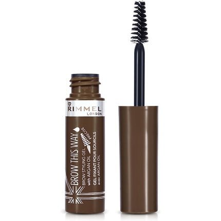 Rimmel London Brow This Way Brow Styling Gel with Argan Oil 5ml Medium Brown - Maison des fragrances