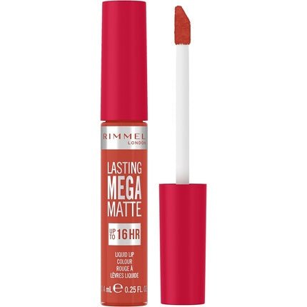 Rimmel London Lasting Mega Matte Liquid Lipstick Long - Lasting Hydrating Vegan Formula 7.4ml 920 Scarlet Flames - Maison des fragrances