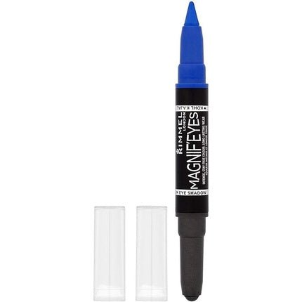 Rimmel London Magnif'Eyes Double Ended Shadow & Liner 4 Dark Side Of Blue 1.6g - Maison des fragrances