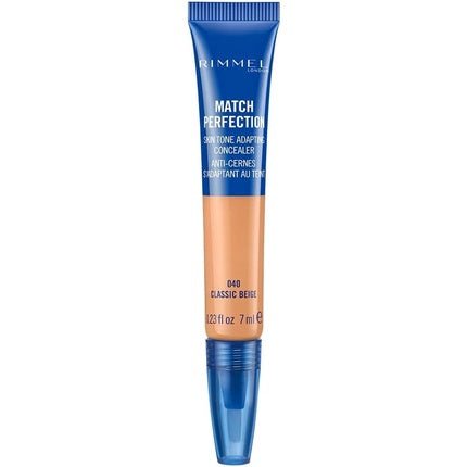 Rimmel London Match Perfection Light Coverage Blendable Liquid Concealer 7ml 040 Classic Beige - Maison des fragrances