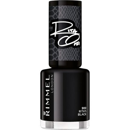 Rimmel London Rita Ora 60 Seconds Super Shine Nail Polish 8ml 900 Ritas Black - Maison des fragrances