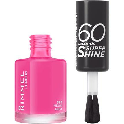 Rimmel London Rita Ora 60 Seconds Super Shine Nail Polish Neon Fest 8ml - Maison des fragrances