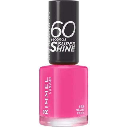 Rimmel London Rita Ora 60 Seconds Super Shine Nail Polish Neon Fest 8ml - Maison des fragrances