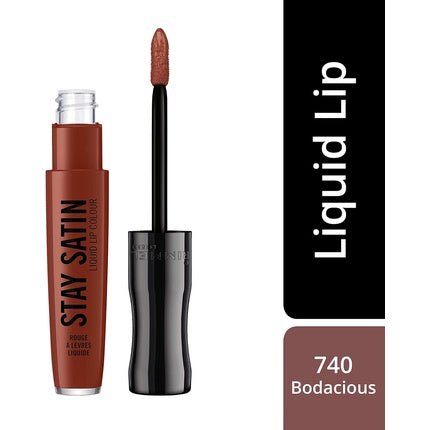 Rimmel London Stay Satin Shine Liquid Lip Colour 740 Bodacious 5.5ml - Maison des fragrances