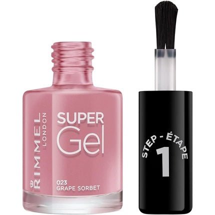 Rimmel London Super Gel by Kate Moss Nail Polish Shade 12 Soul Session Nude Pearl - Effect Pink - Maison des fragrances