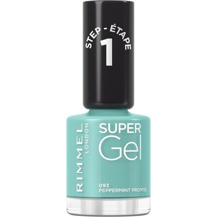 Rimmel London Super Gel Nail Polish 093 Peppermint Promise Nail Colour Collection 60sec Peppermint Promise - Maison des fragrances