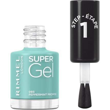 Rimmel London Super Gel Nail Polish 093 Peppermint Promise Nail Colour Collection 60sec Peppermint Promise - Maison des fragrances
