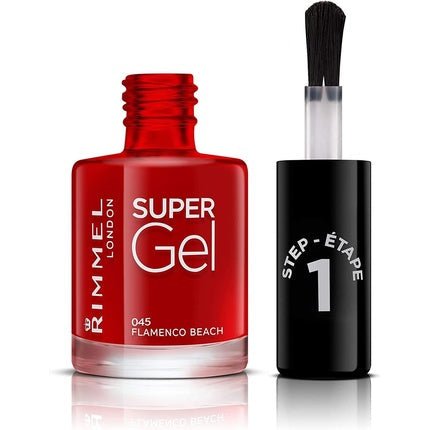 Rimmel London Super Gel Nail Polish Beach Ready Collection 045 Flamenco Beach - Maison des fragrances