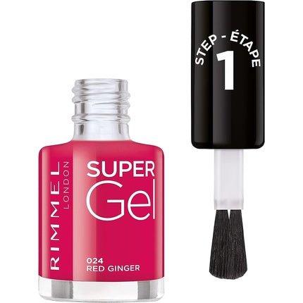 Rimmel London Super Gel Nail Polish by Kate 24 Red Ginger 12ml - Maison des fragrances