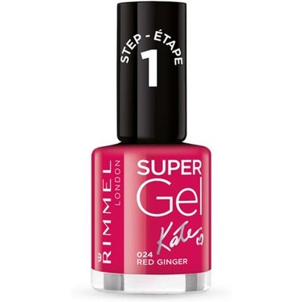 Rimmel London Super Gel Nail Polish by Kate 24 Red Ginger 12ml - Maison des fragrances